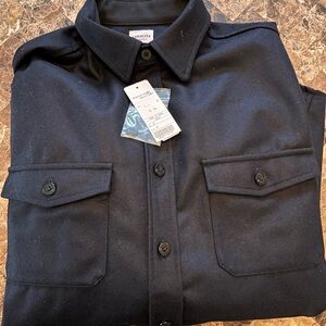 NWT Kamakura Shirt Makers CPO Shirt Navy Size XL